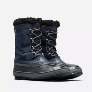 SOREL MEN'S 1964 PAC NYLON BOOT SIZE 9 NAVY/BLACK